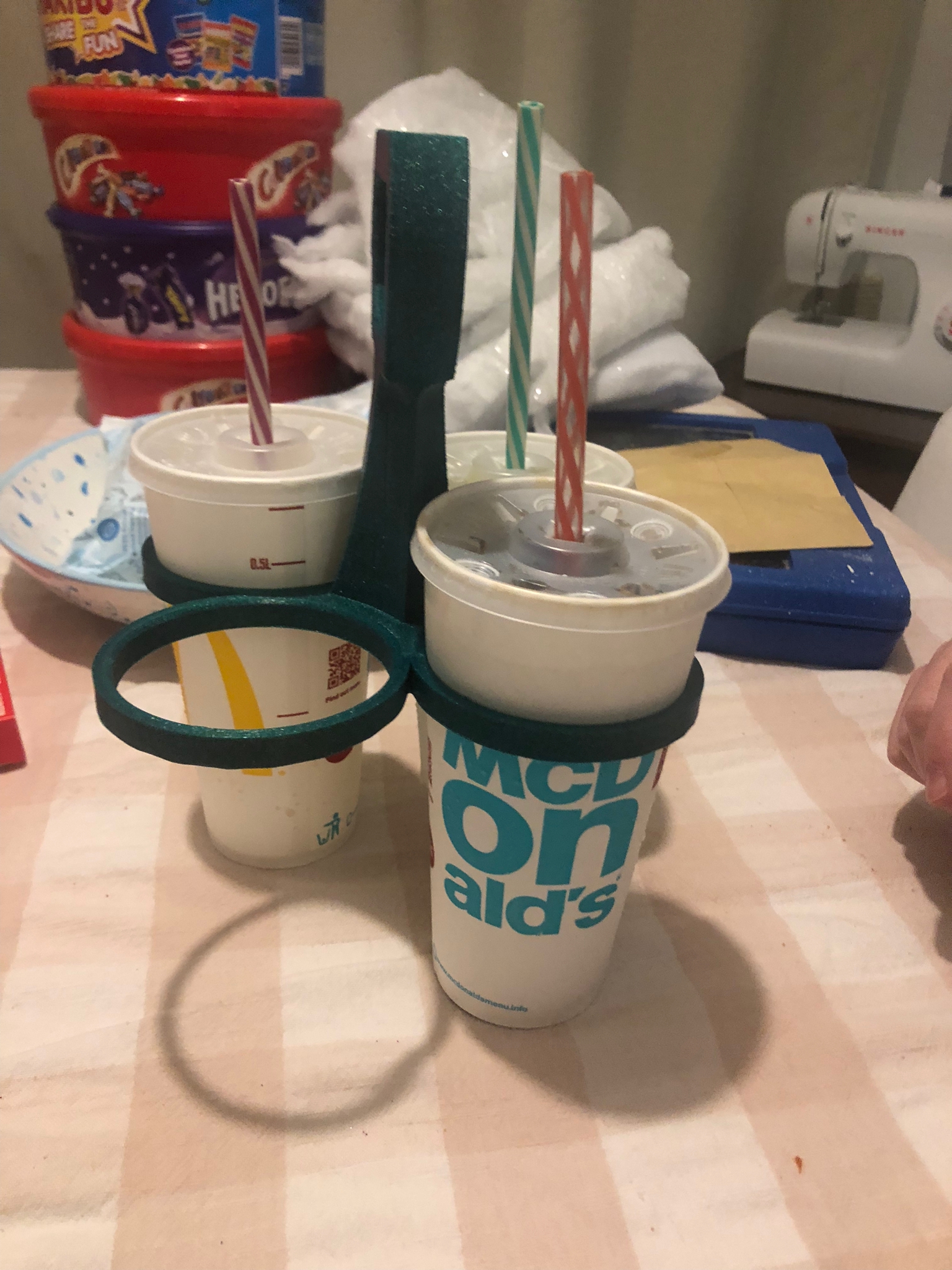 4way drinks caddy/ carrier (small print factor) by Liam Seymour