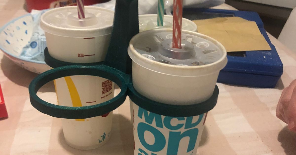 4way drinks caddy/ carrier (small print factor) by Liam Seymour