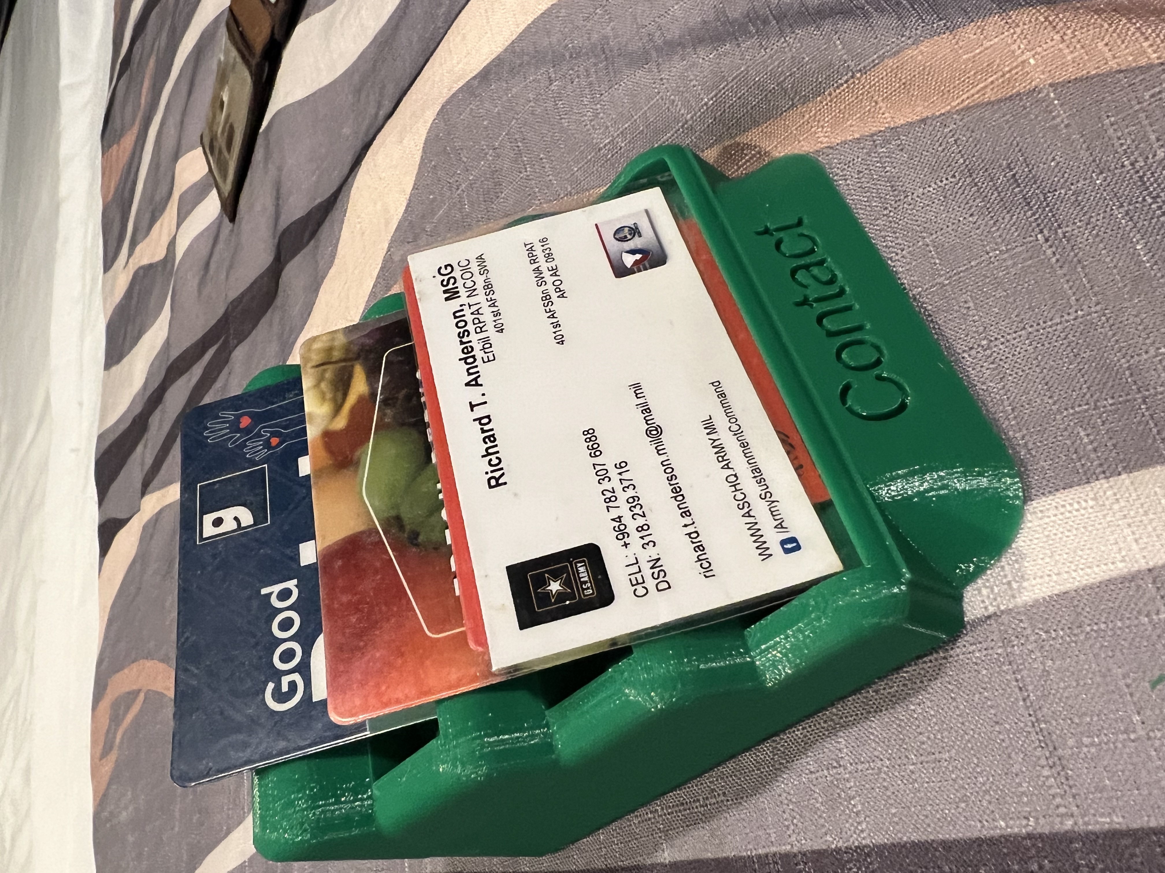 3 tier Card Holder with back storage
