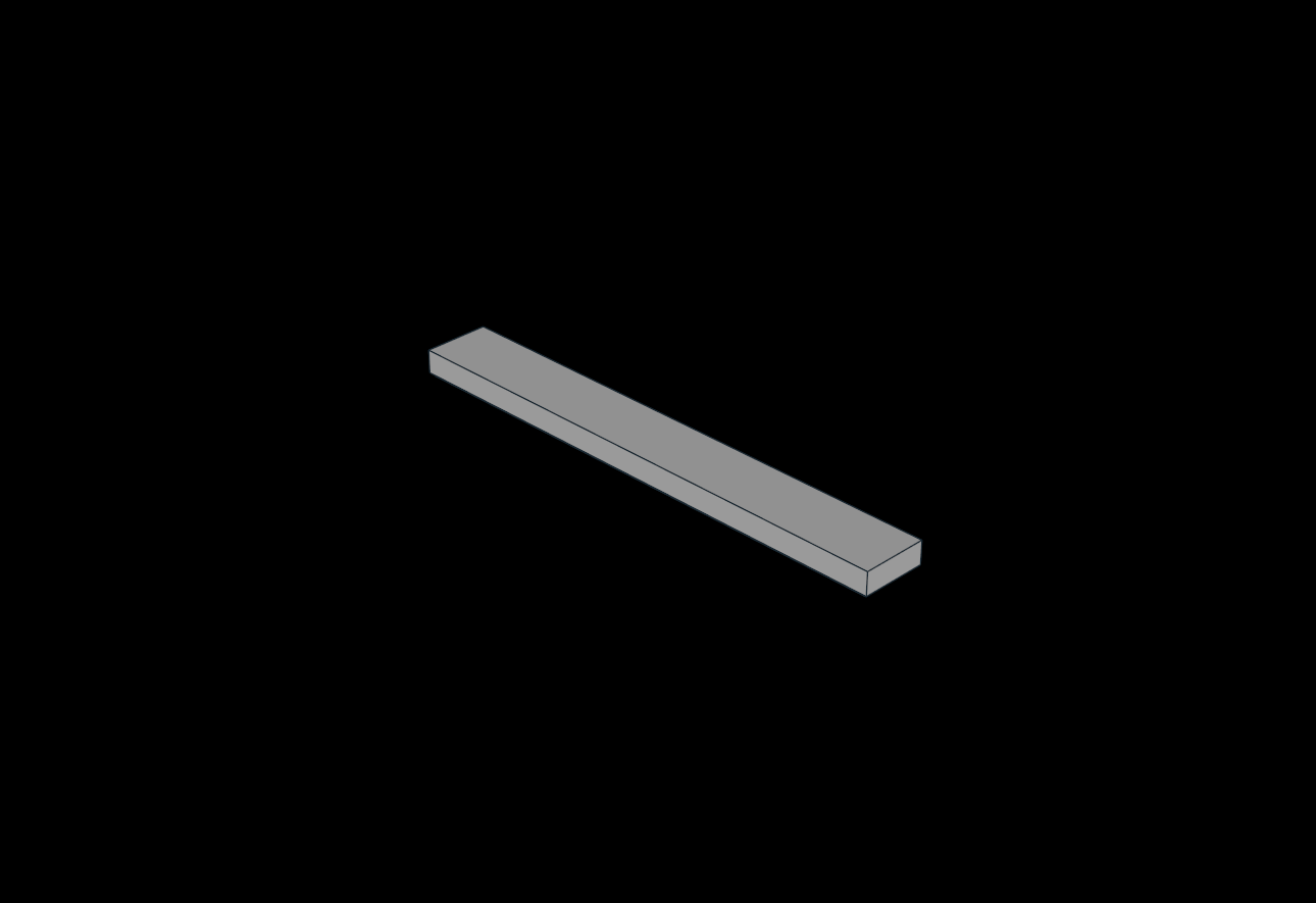 Lego Compatible (4162.dat) Tile 1 x 8