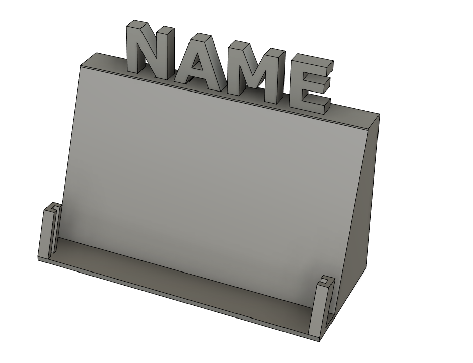 Customizable Business card holder by Mathijs Download free STL model