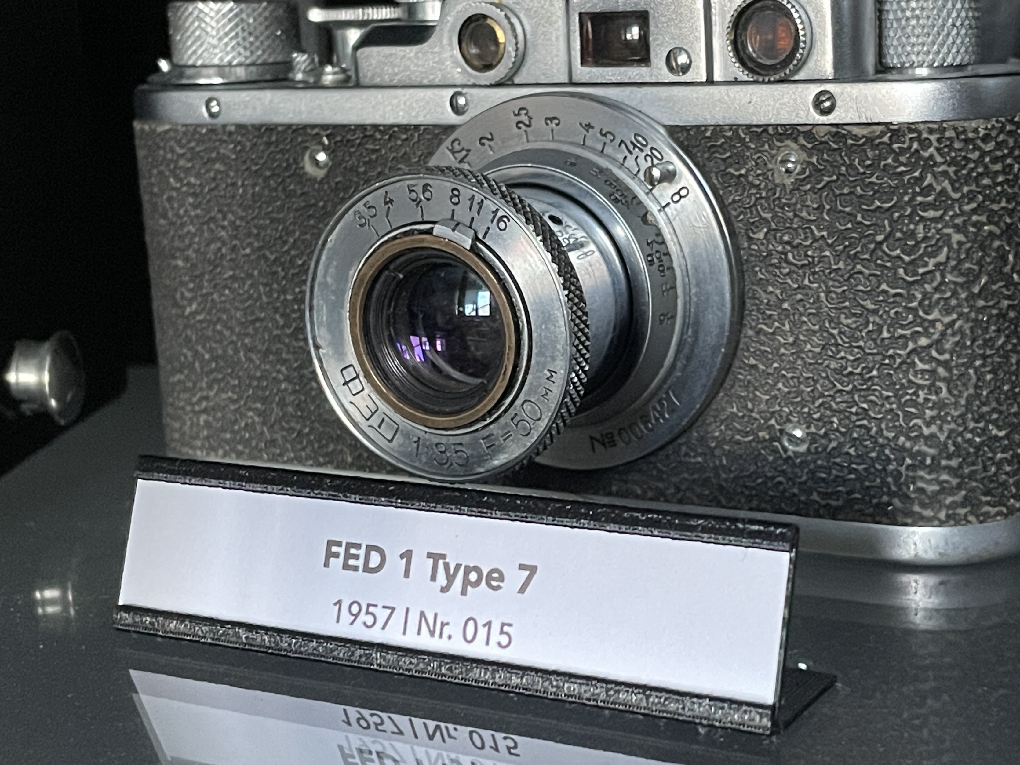 Label holder (for camera collection)
