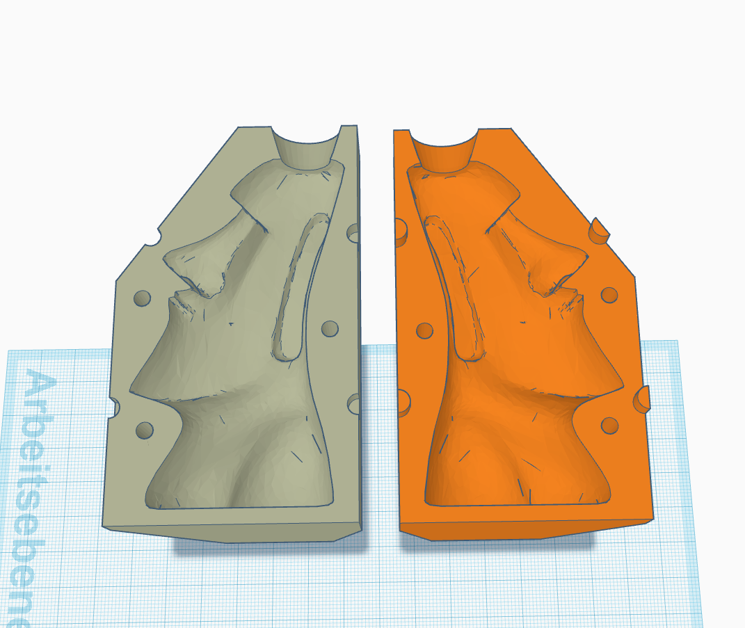 Moai Candle Mold