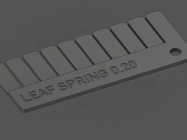 Material thickness leaf spring test 0.15 & 0.20mm