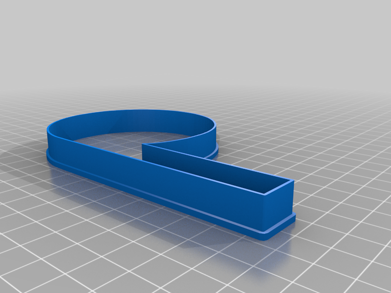 Miniatura 5 do modelo 3D Number 9 Cookie Cutter
