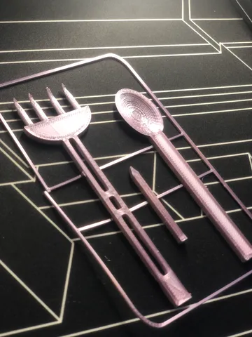Essbesteck kit card fork,spoon,foodpick kit card