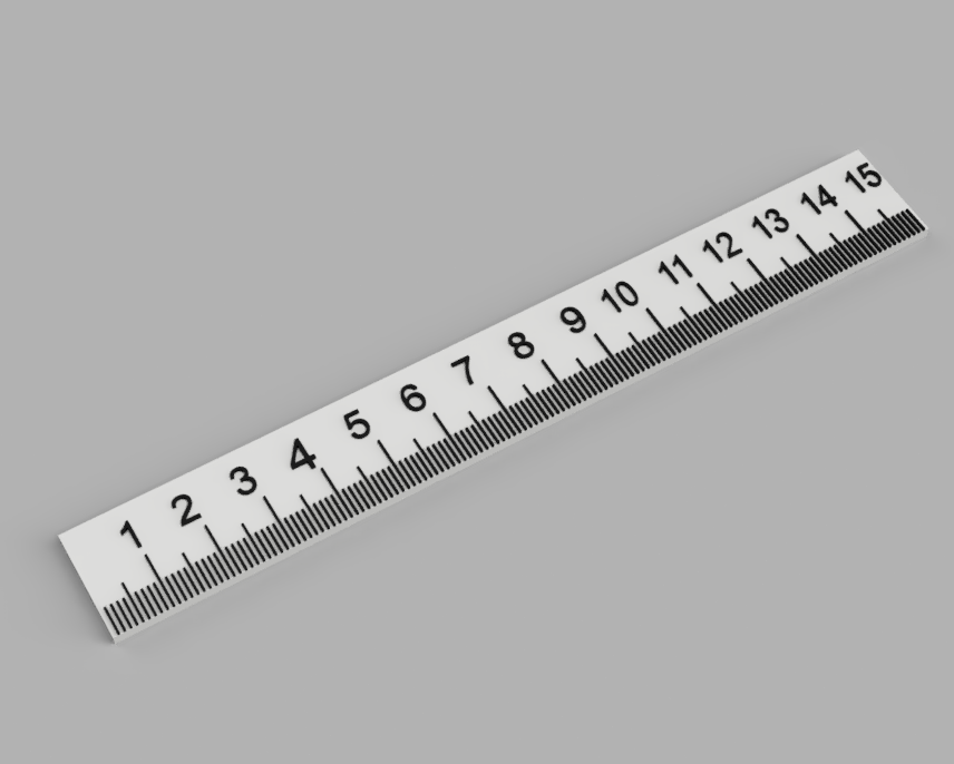 150mm metric ruler by grizzie17 | Download free STL model | Printables.com