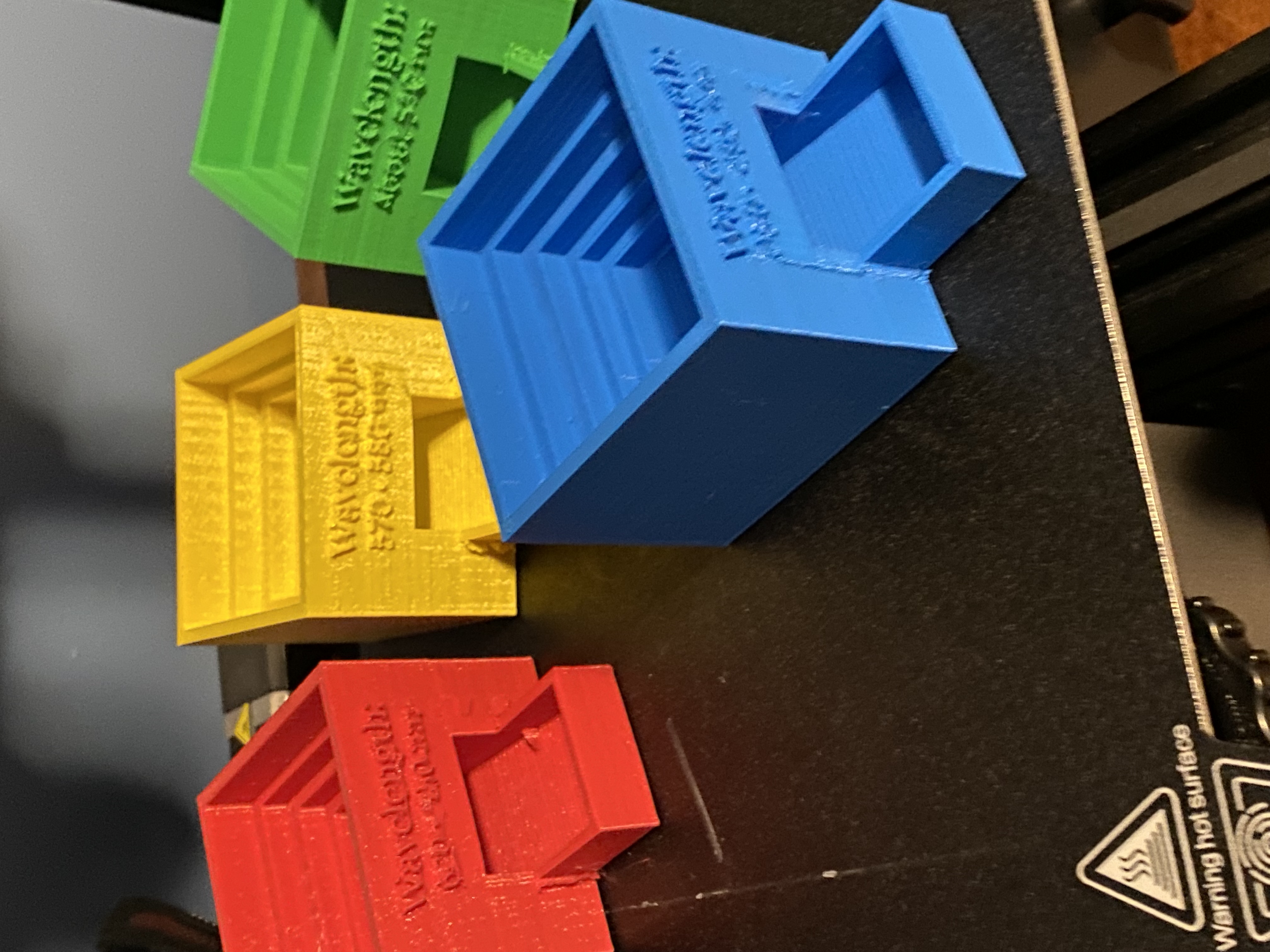 Blue Lego EV3 color sorter cup