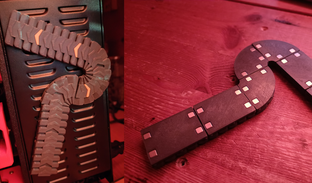 Magnetic Snapping Factorio Transport Belt (8x3mm) - "5mm Magnets"