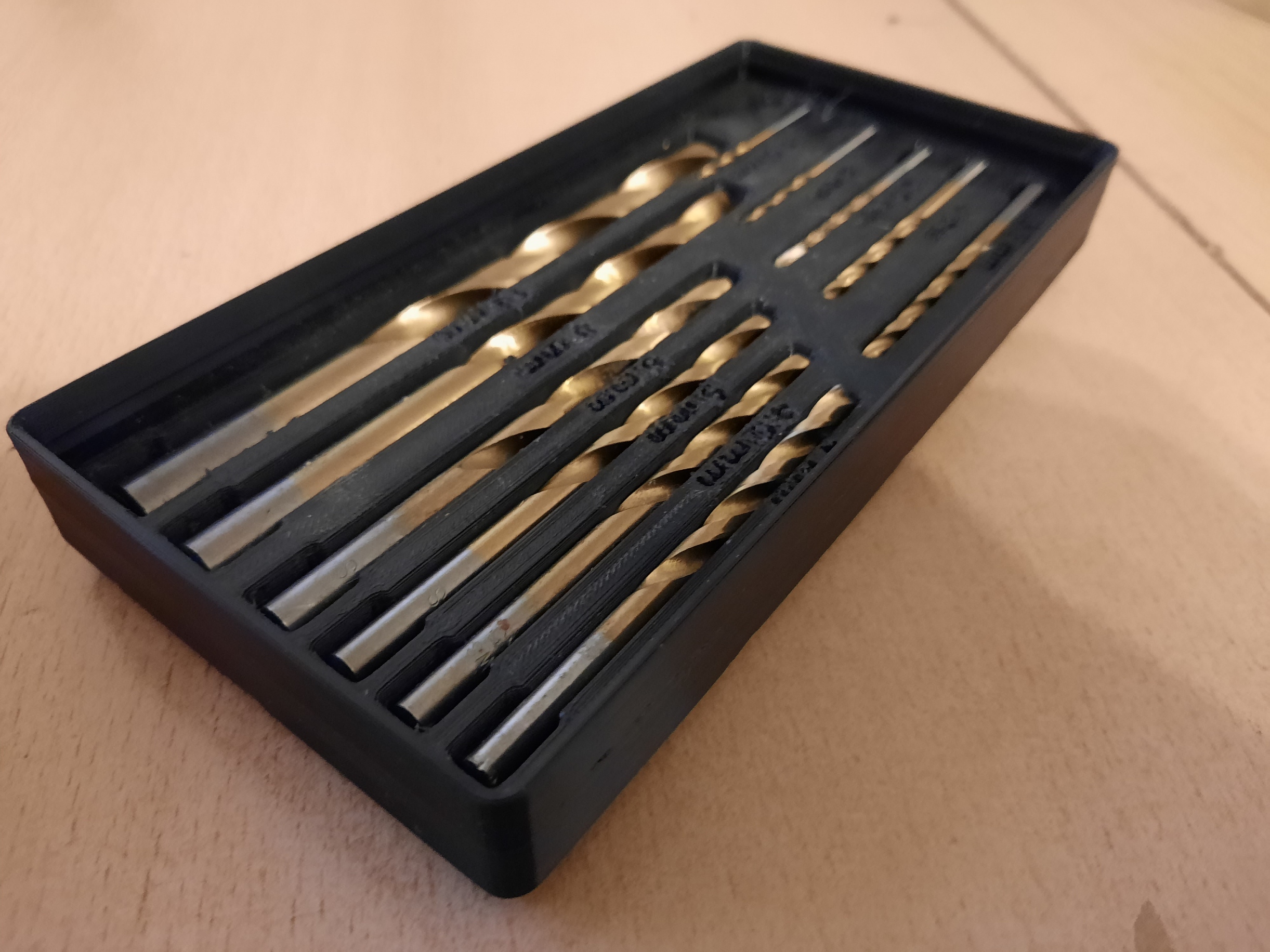 Gridfinity Drill bit holder by Franz Kranz Download free STL model