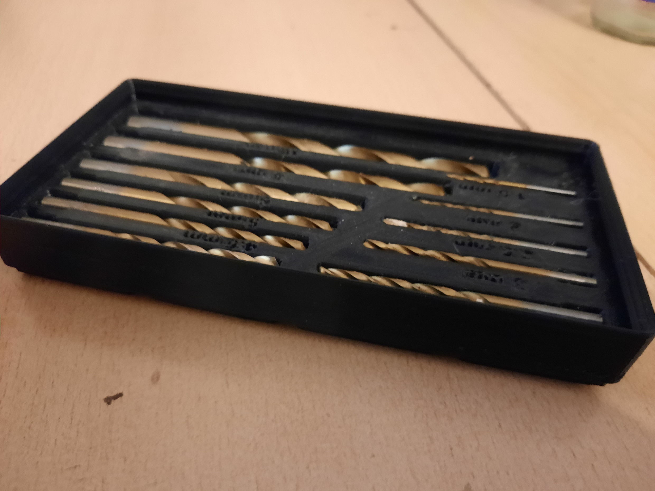 Gridfinity Drill bit holder by Franz Kranz Download free STL model