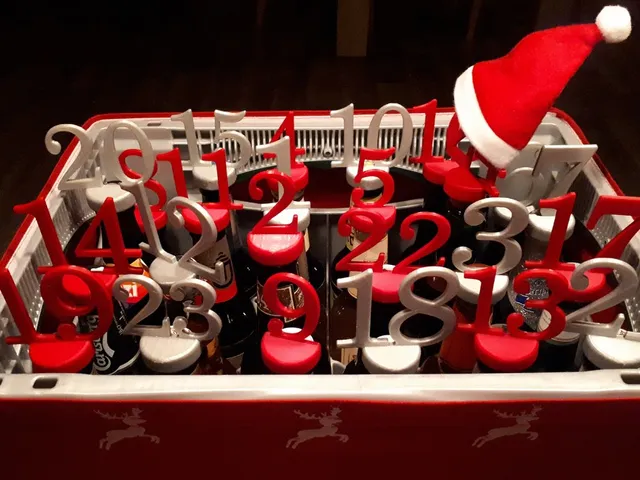 Beer bottle advent calendar