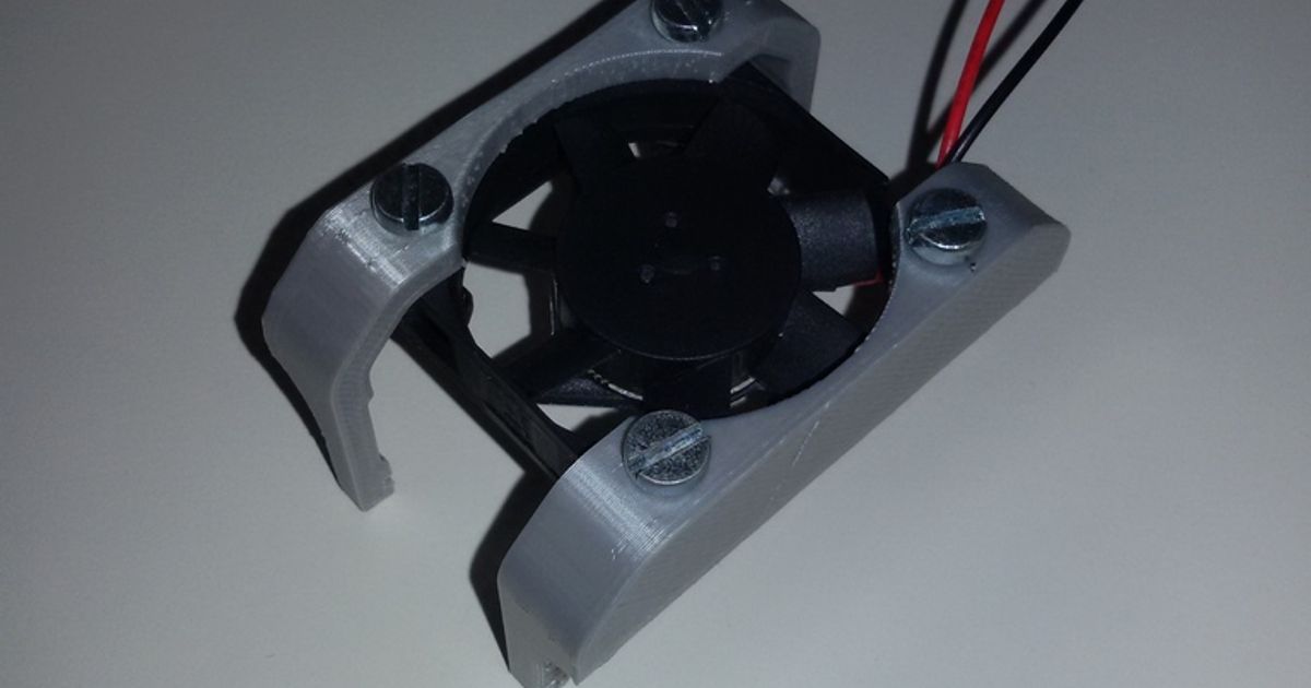 Raspberry Pi 3 Fan Holder by techam | Download free STL model ...