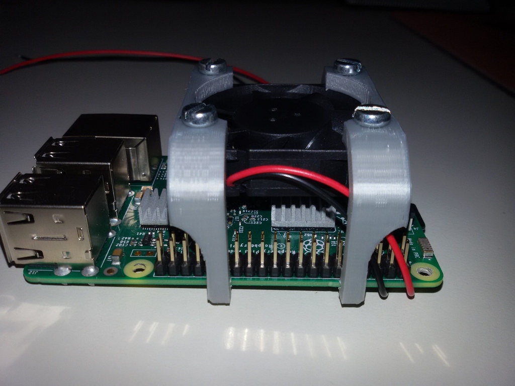 Raspberry Pi 3 Fan Holder by techam | Download free STL model ...