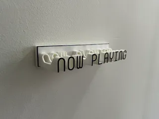 NOW PLAYING VINYL RECORD WALL MOUNT