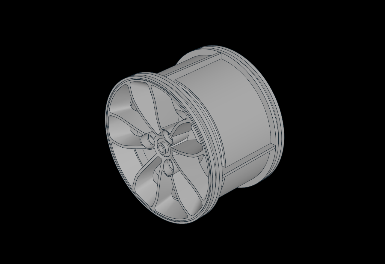 Lego Compatible (23800.dat) Wheel Rim 42 x 62 with 10 Spokes and  3 Pegholes