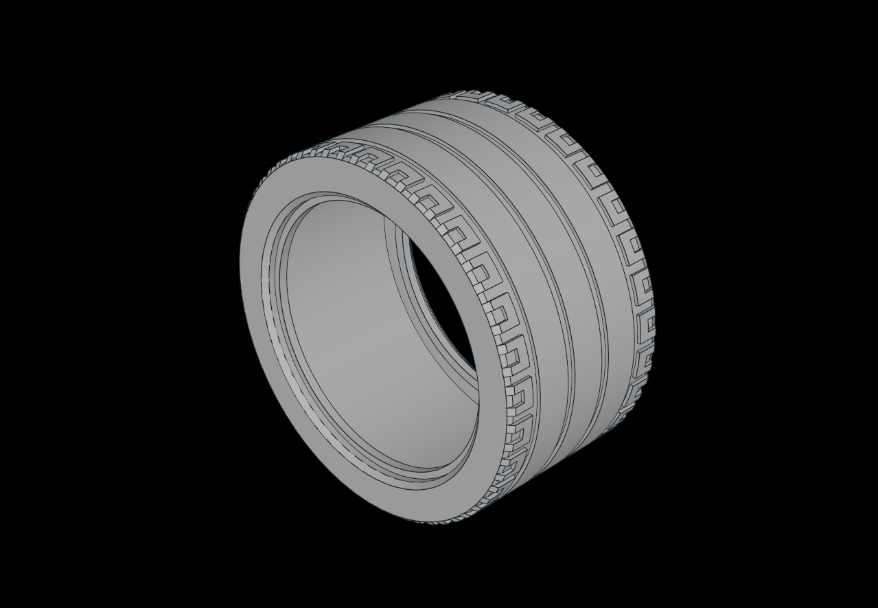 Lego Compatible (23799.dat) Tire 44/ 22 x 62 ZR