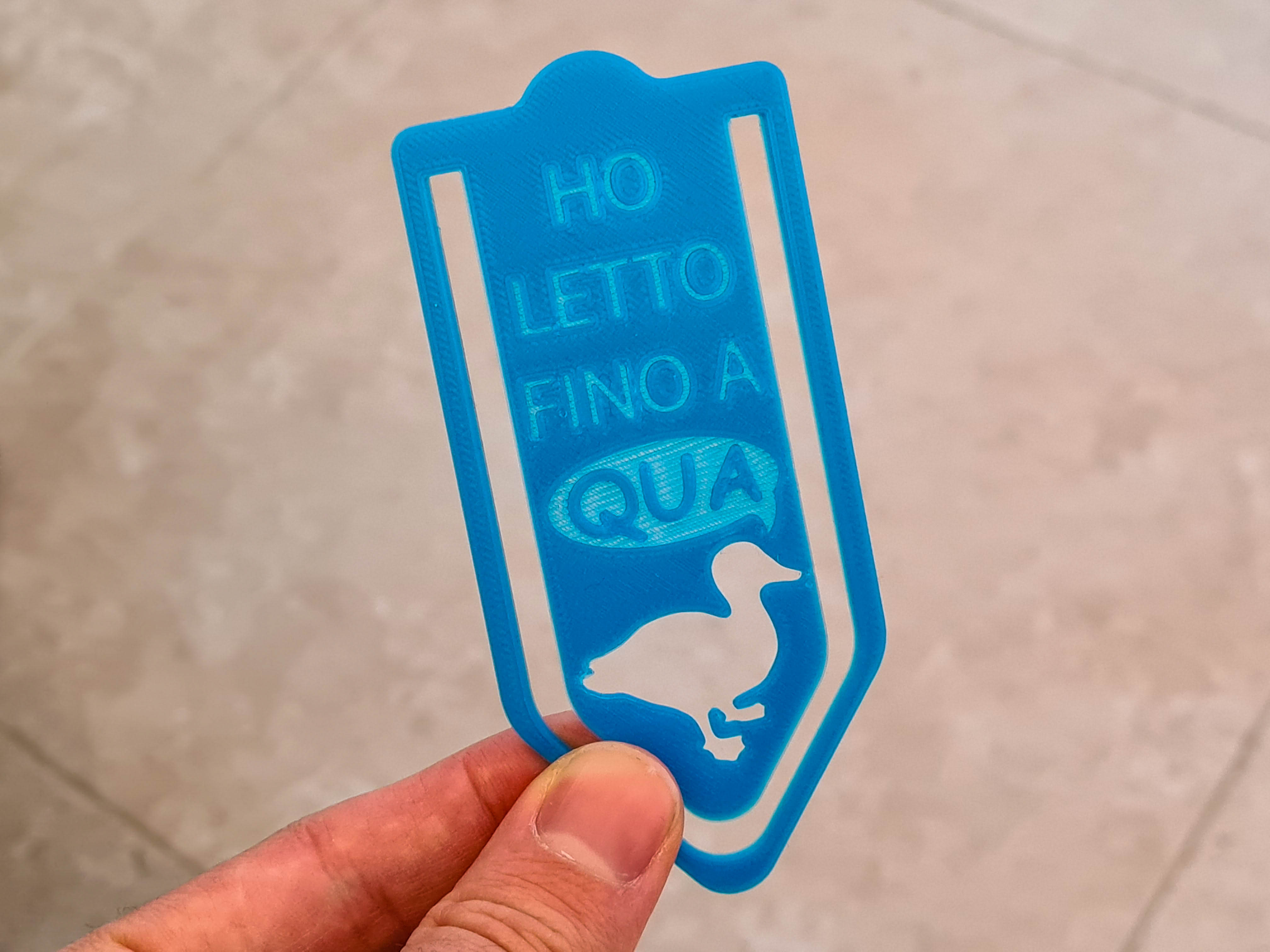 Ho letto fino a QUA - Segnalibro/Bookmark