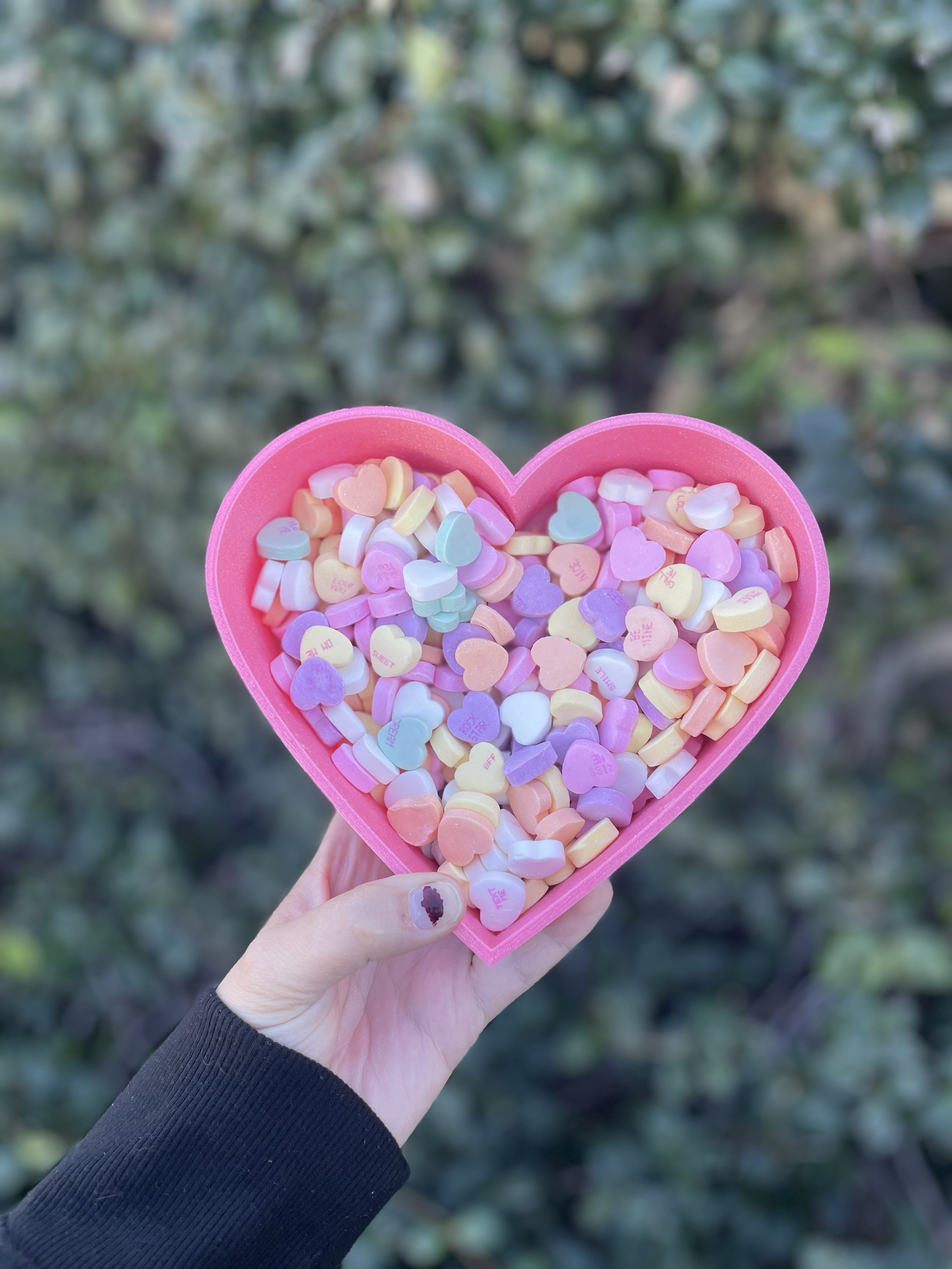 Conversation Heart Candy Dish