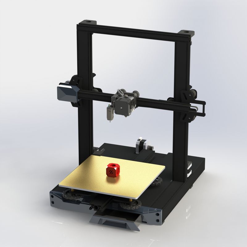 Creality Ender-3 S1 動作確認済み Creality Ender 3 S1 Full Assembly Model (Work in Progress) by