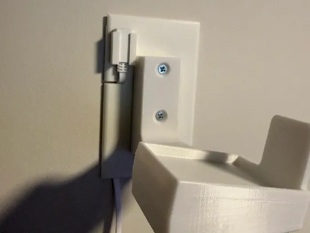 Wall Plate/USB Holder for LEGO Airbus Wall Bracket