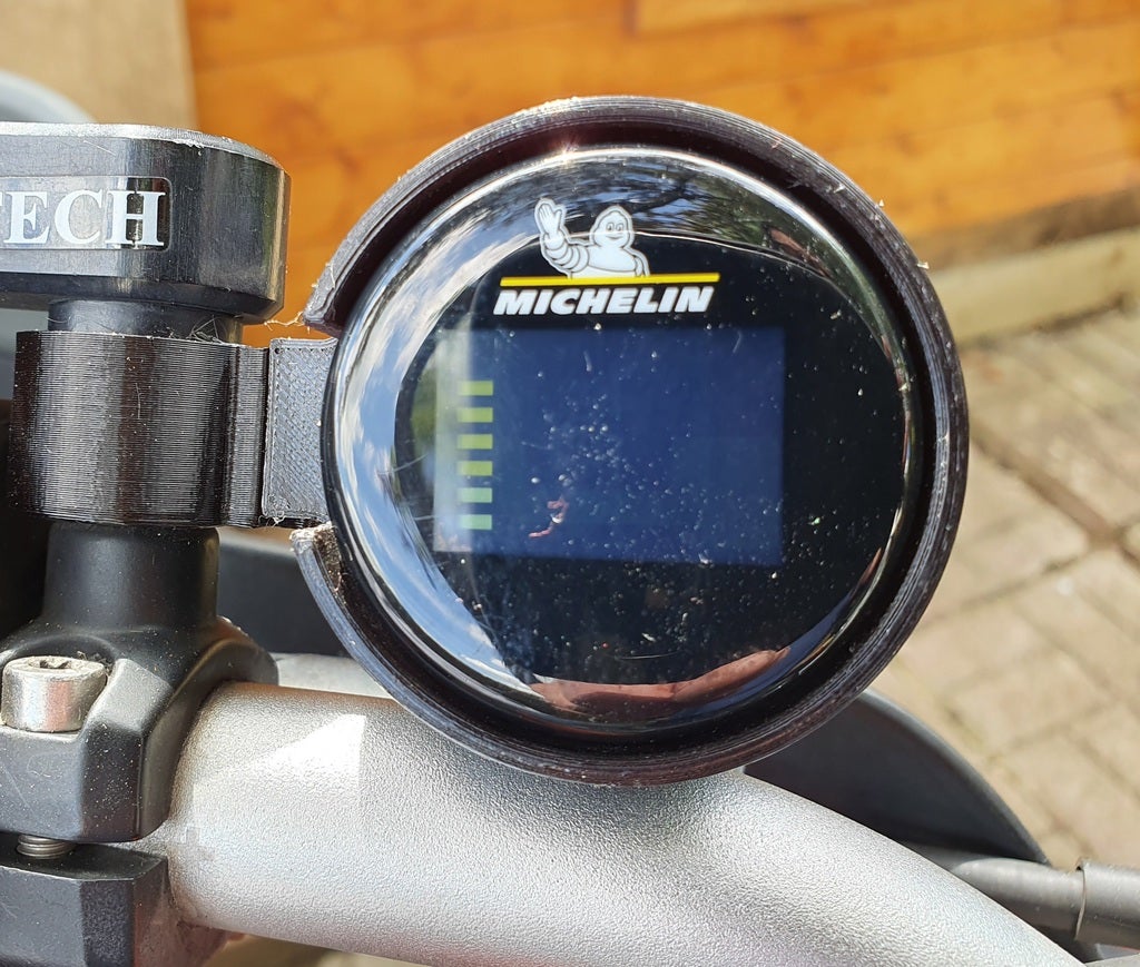 Motorcycle Michelin tyre pressure monitor / gauge mount