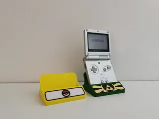 Free STL file Pokemon Game Boy Advanced SP Display Stand 🐉・3D