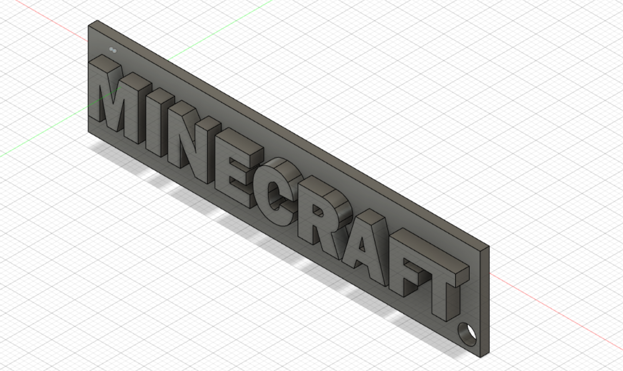 minecraft keychain
