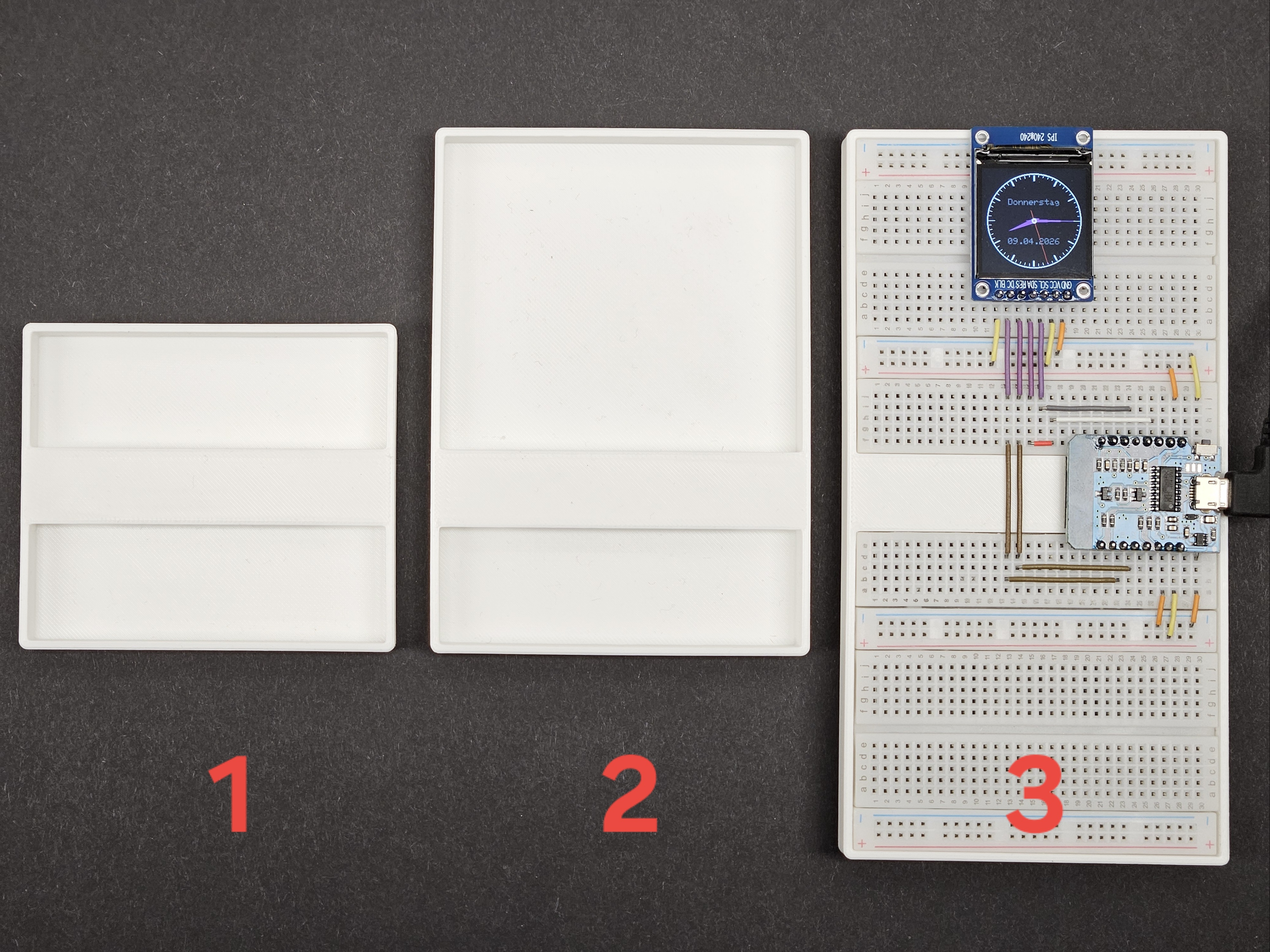 Miniatura 2 do modelo 3D ESP8266 D1 Mini Breadboard