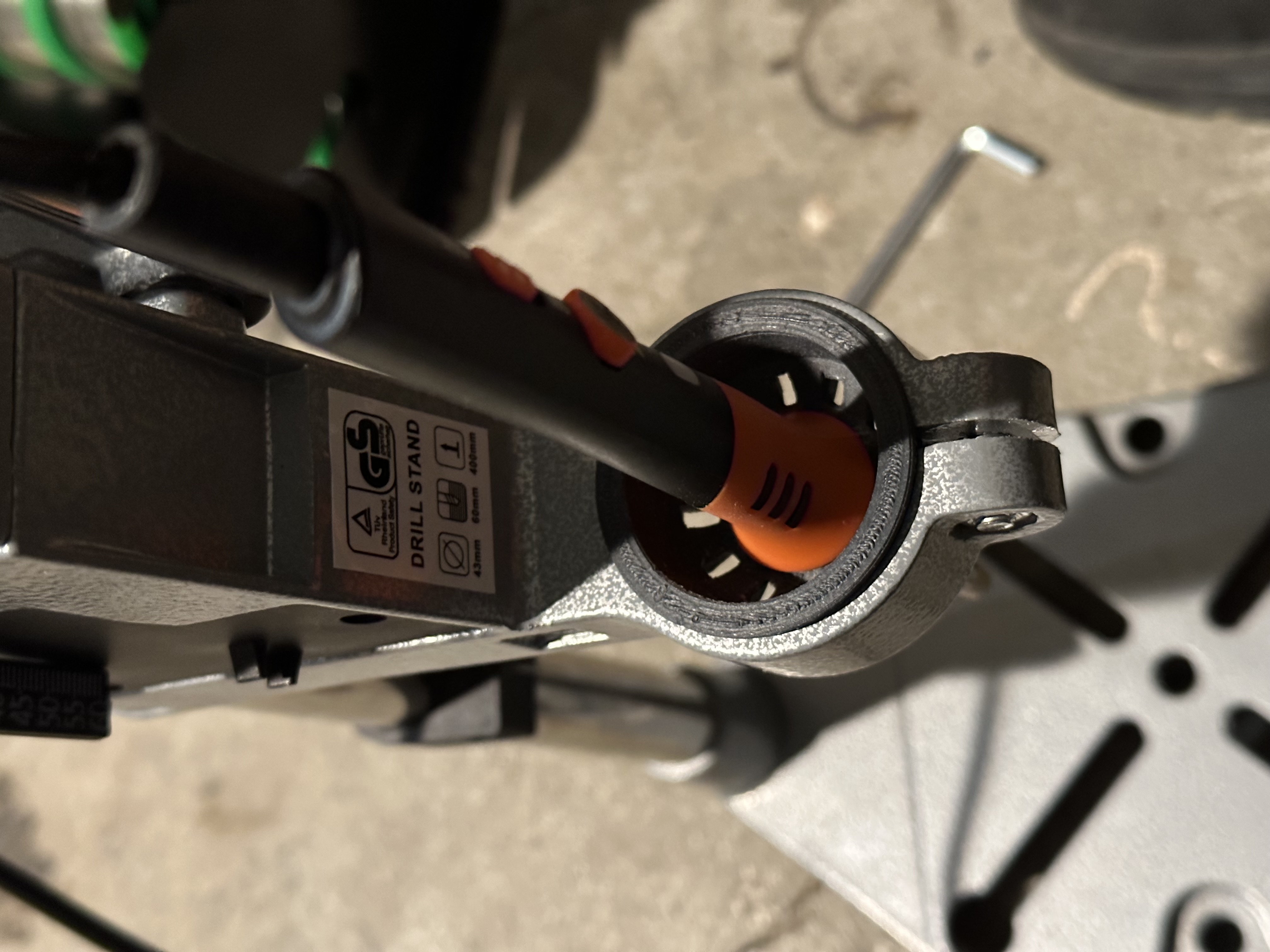 Soldering Iron Drill Press Holder by norfanos Download free STL model