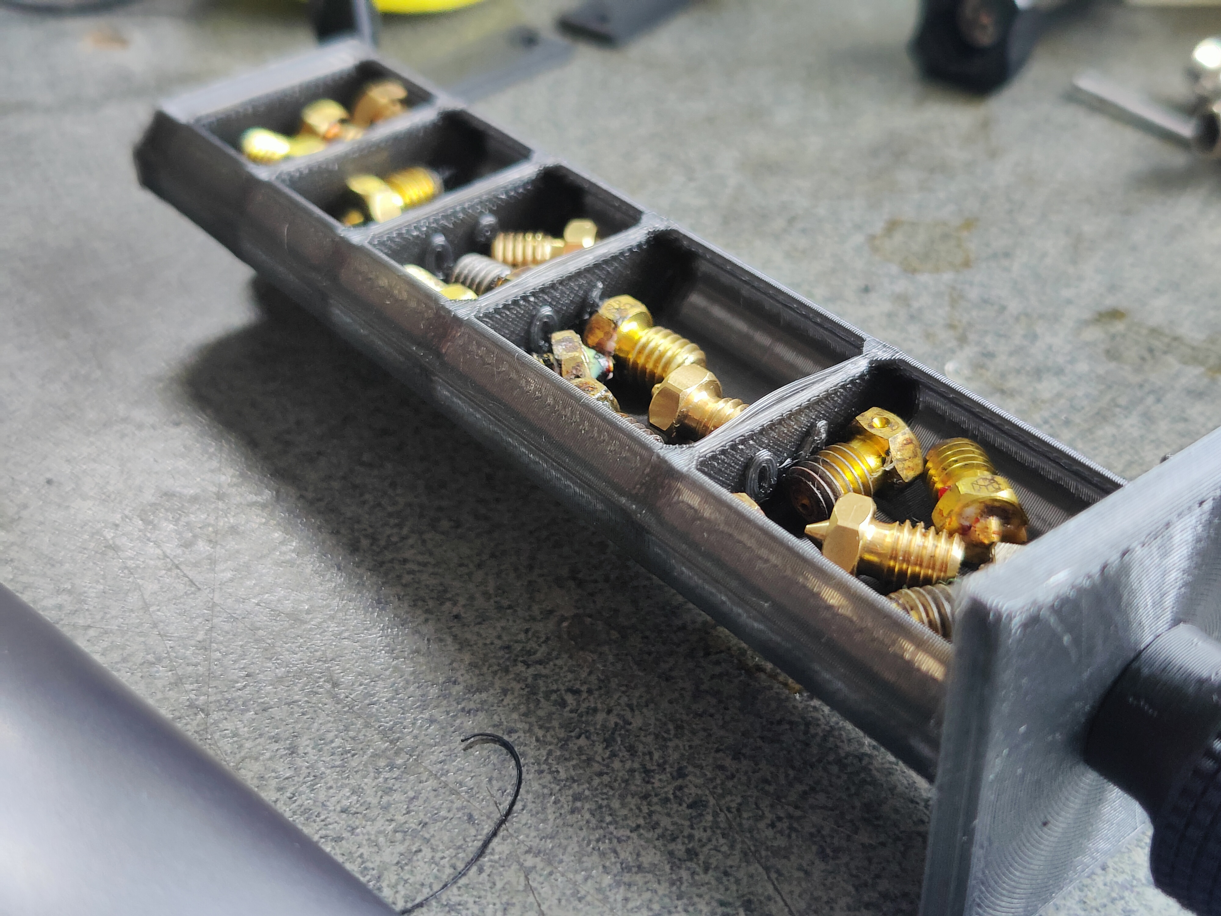 Ender 3 V2 Nozzle Drawer With Compartments and Labels