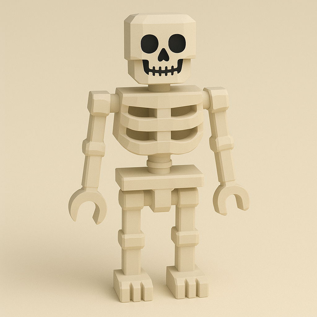 Low‑poly skeleton