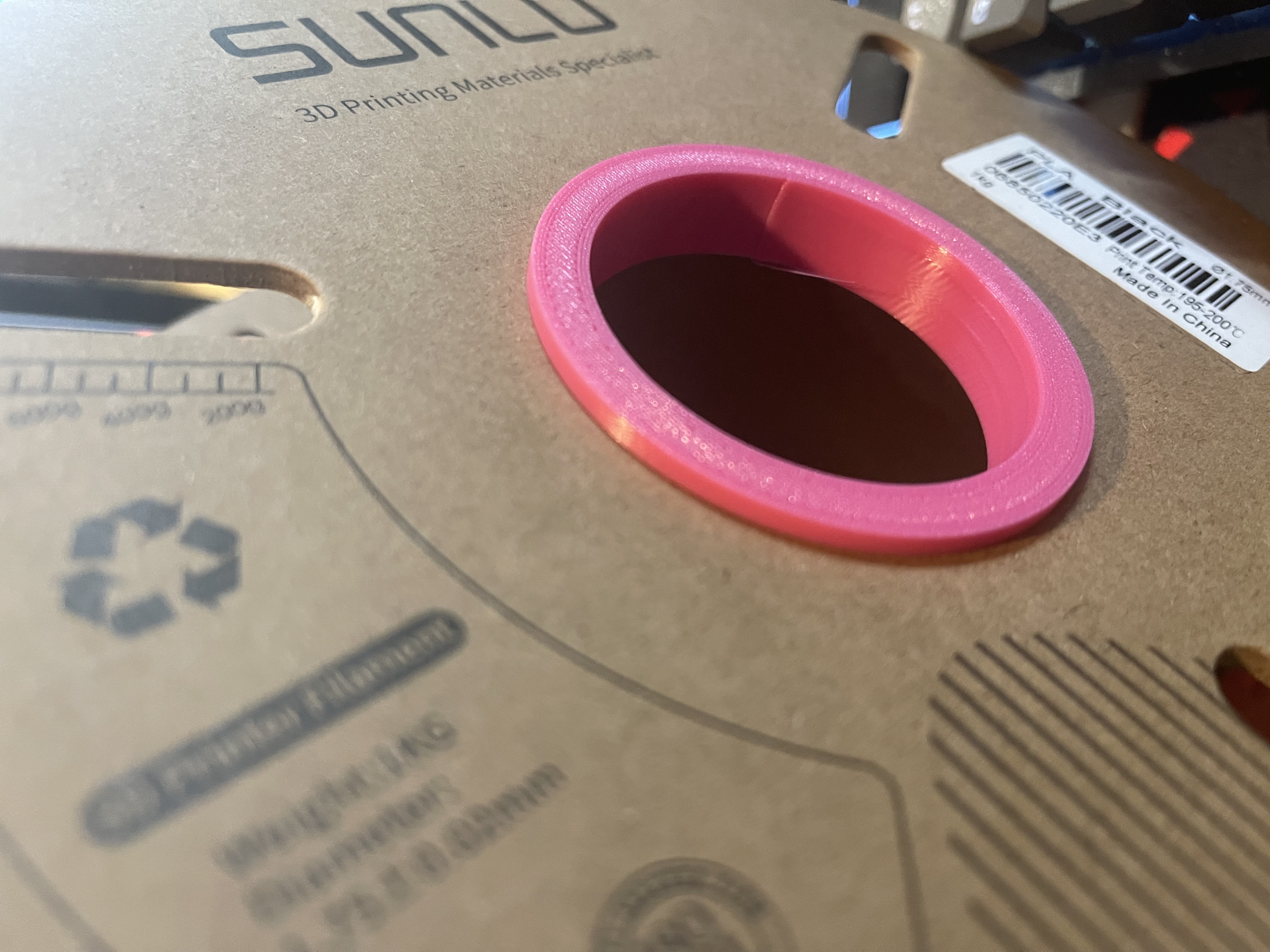 Parametric Cardboard Spool Arbor Adapter (OpenSCAD) — Fits Clough42 Bearing Shaft & More