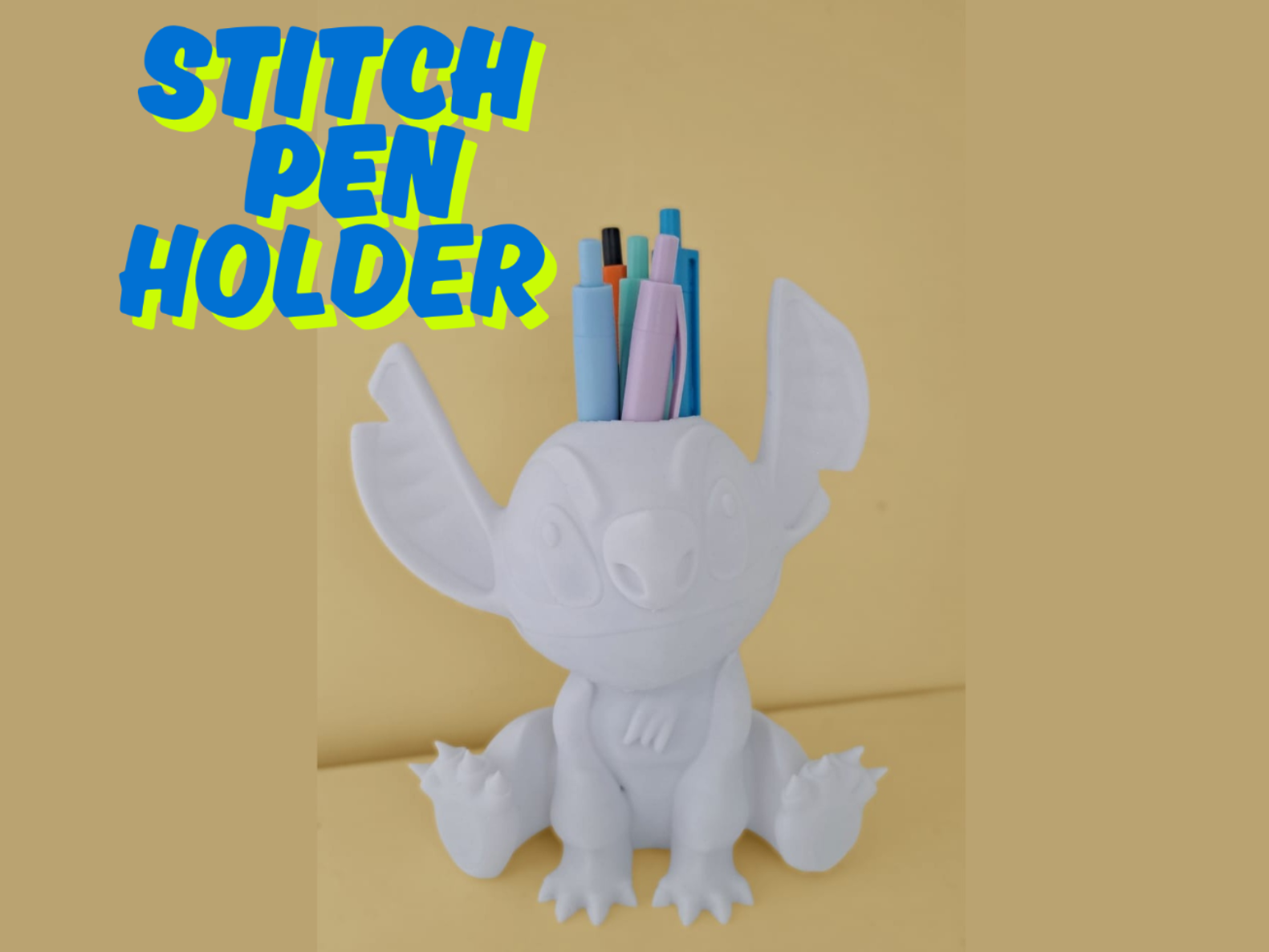 Stitch Pen Holder 3D model by GlitchMaker