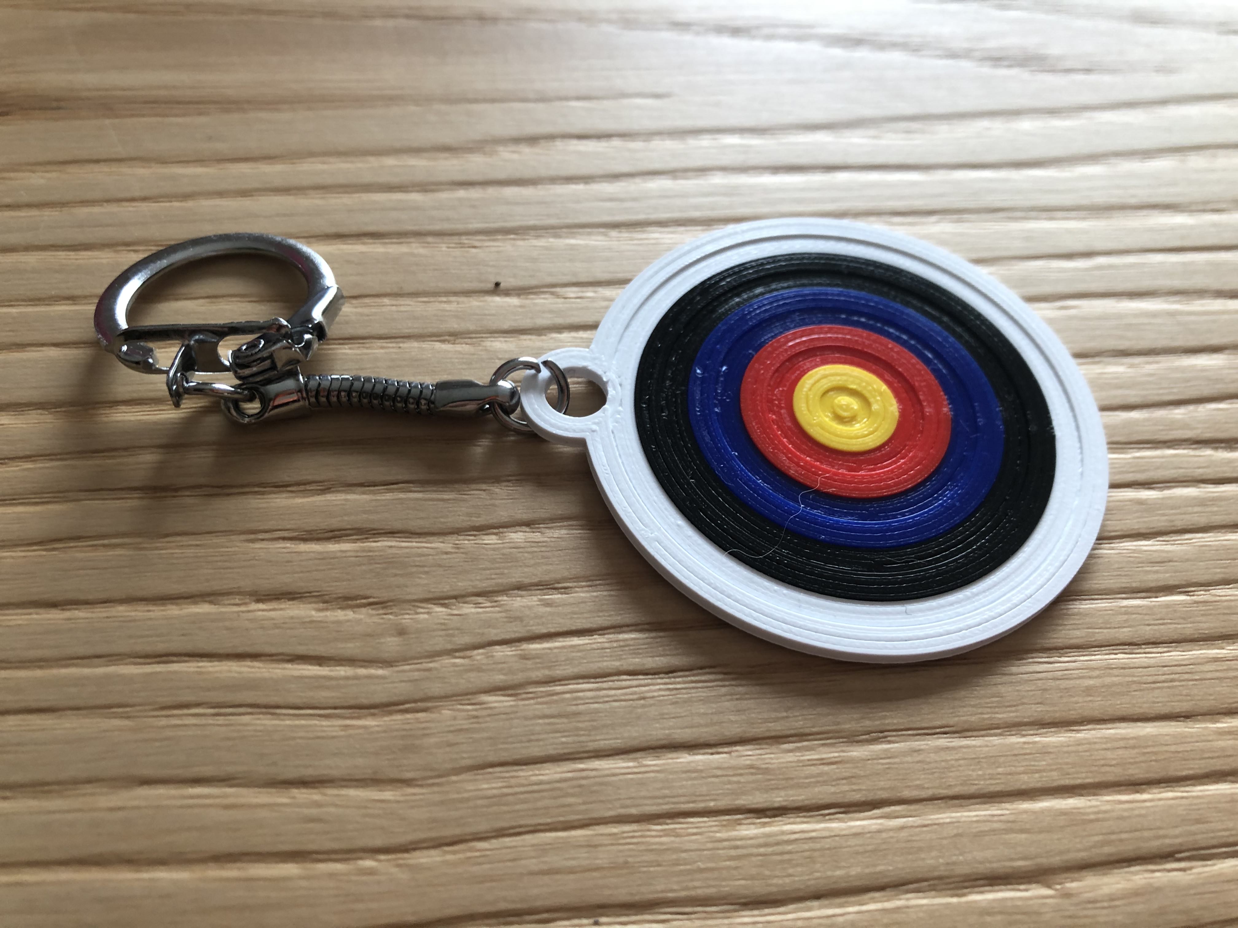 Archery target keychain (multimaterial) by Damien GOUYETTE Download