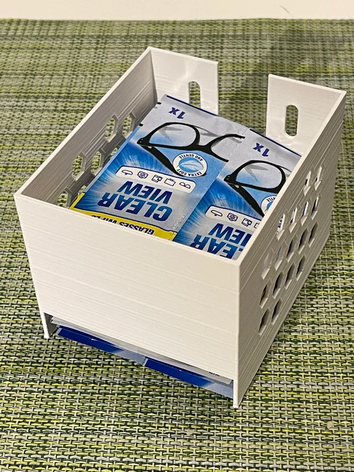 LIDL W5 glasses wipes tray / držák na utěrky na brýle by race85com, Download free STL model