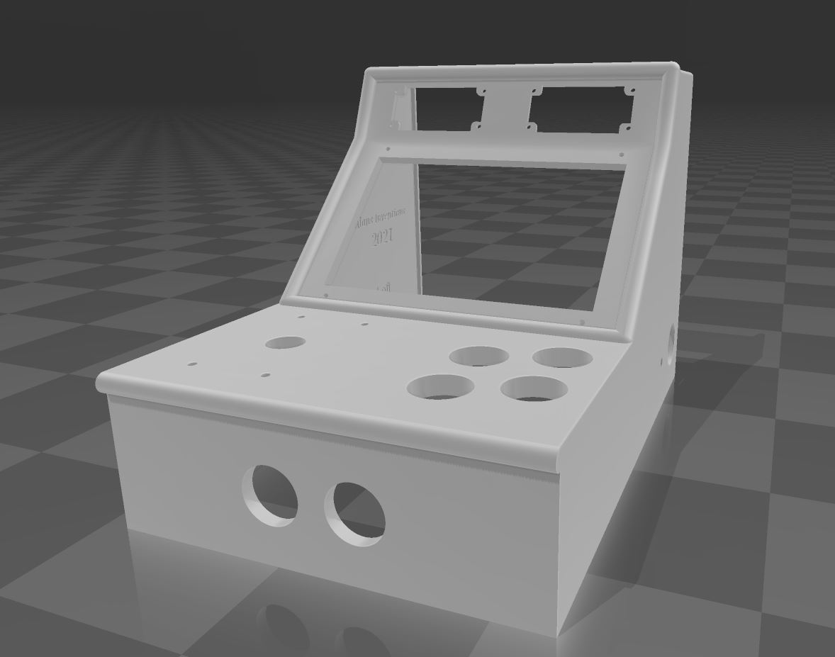 Raspberry Pi 4 Mini Arcade Housing by AlansInventions Download free