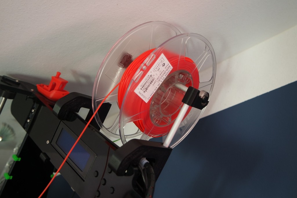 Anet A8 quick release ball bearing top bar filament holder
