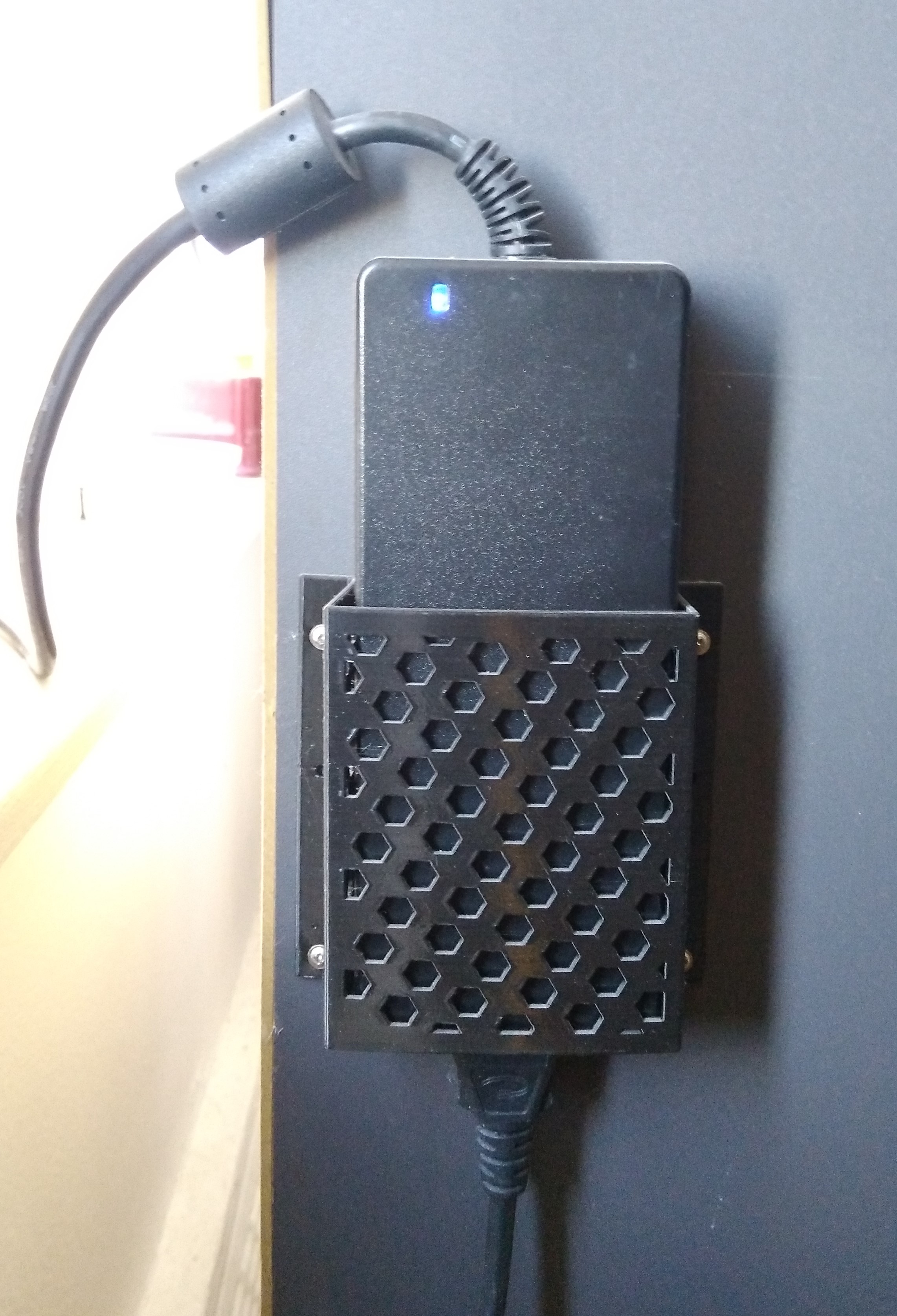 Prusa Mini Honeycomb Power Supply Wall Holder