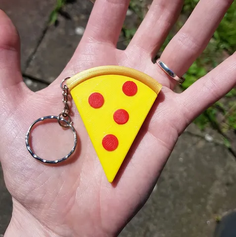 Pizza Slice Keyring