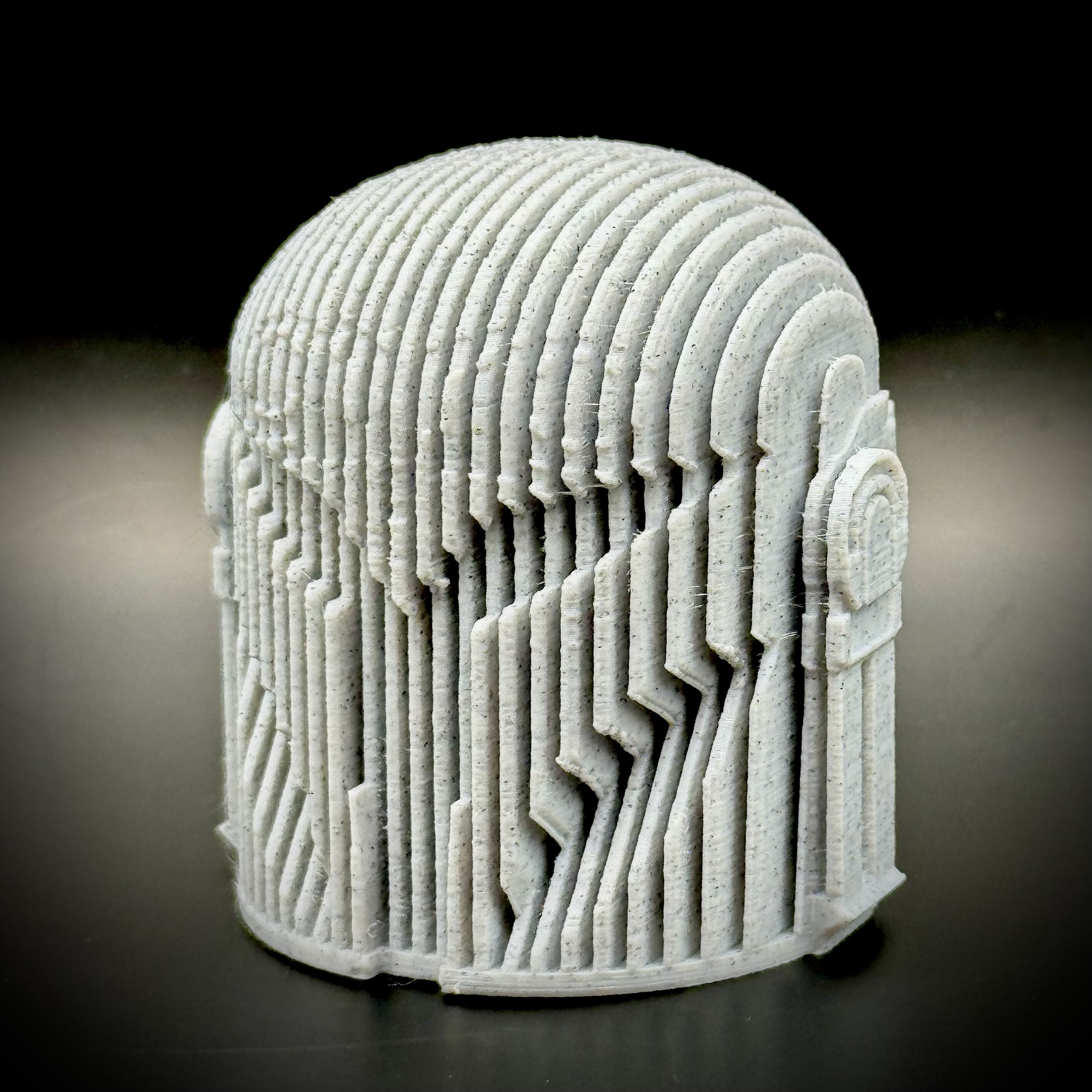 Layered Bo Katan Helmet Ornament