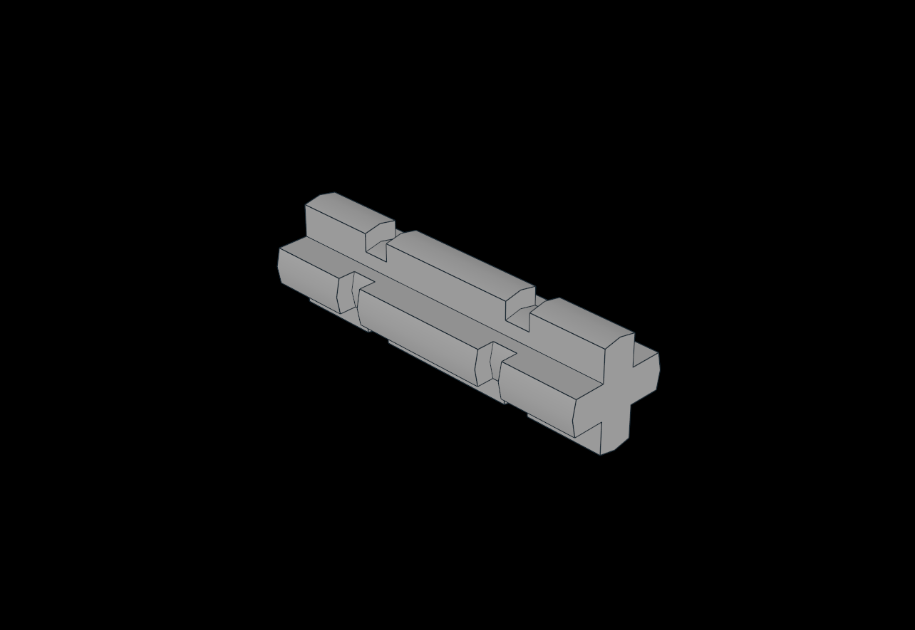 Lego Compatible (32062.dat) Technic Axle  2 Notched