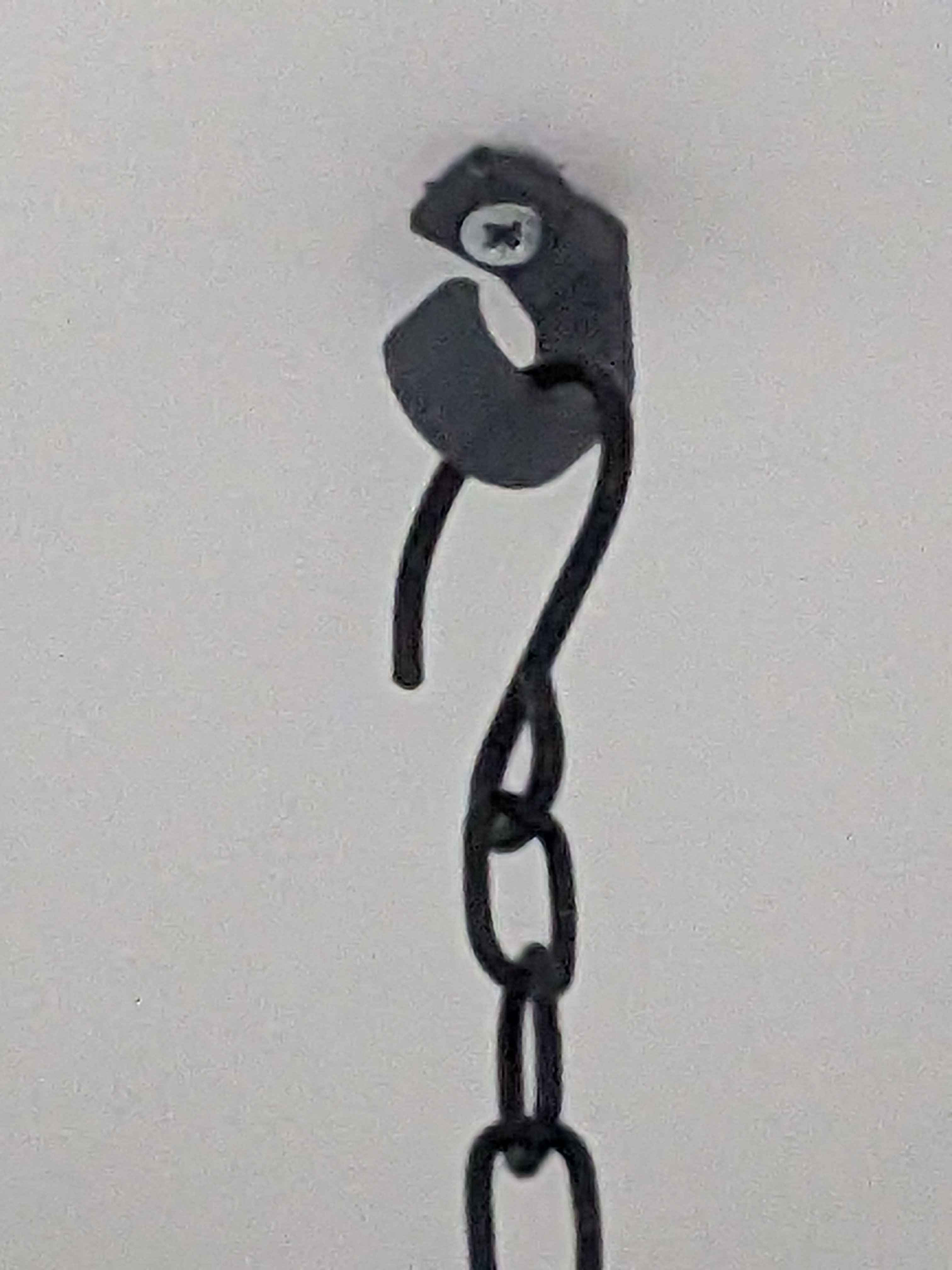 Simple ceiling mount hook