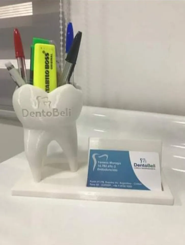 Female Blonde Dentist Large 3D Office Decorative Figurine Statue