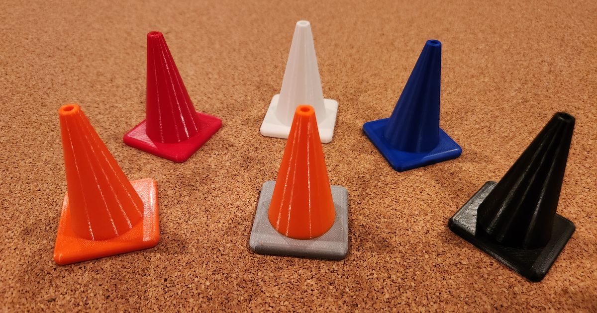 Traffic Safety Cone by squinn Download free STL model