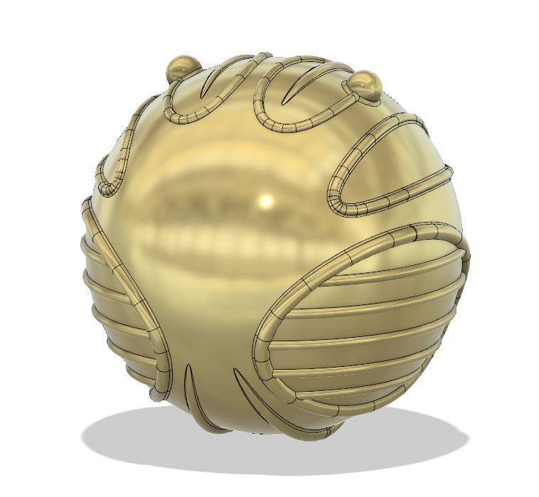 STL file Harry Potter snitch box 📦・3D printable model to