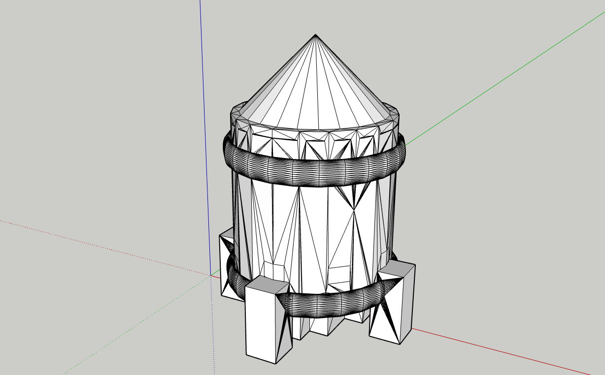 Clash Royale Rocket model.
