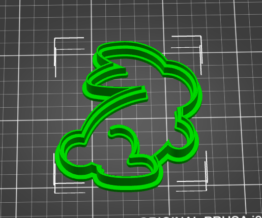 Easter cookie cutter - bunny (cutter + imprint)