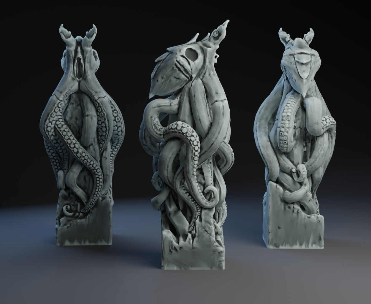 Alien Octopus Statue