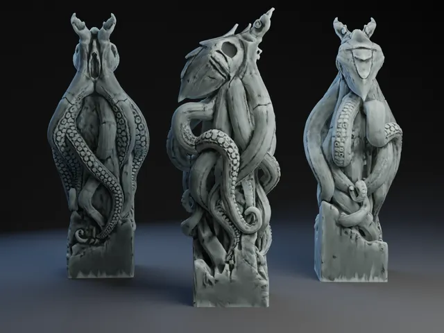 Alien Octopus Statue